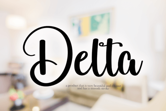 Delta Font Poster 1