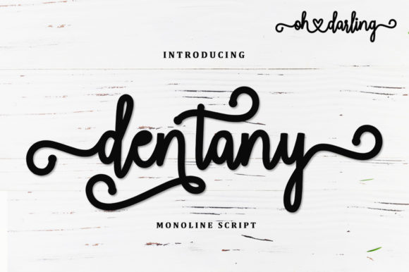 Dentany Font Poster 1