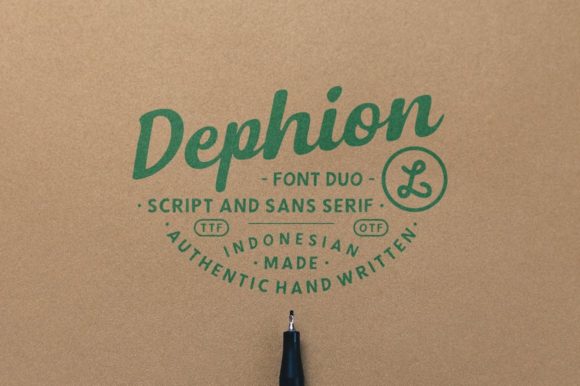 Dephion Font Poster 1