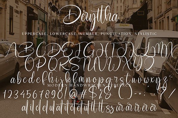 Deryttha Font Poster 9