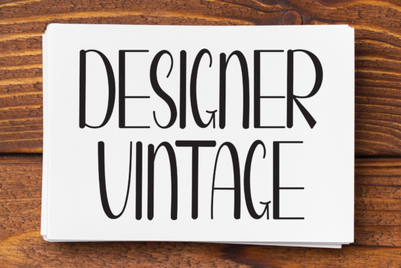 Designer Vintage Font Poster 1