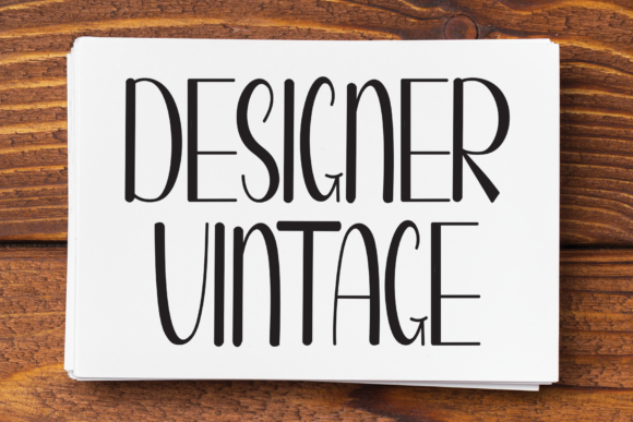 Designer Vintage Font Designer Vintage Font Poster 1