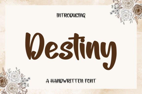 Destiny Font Poster 1