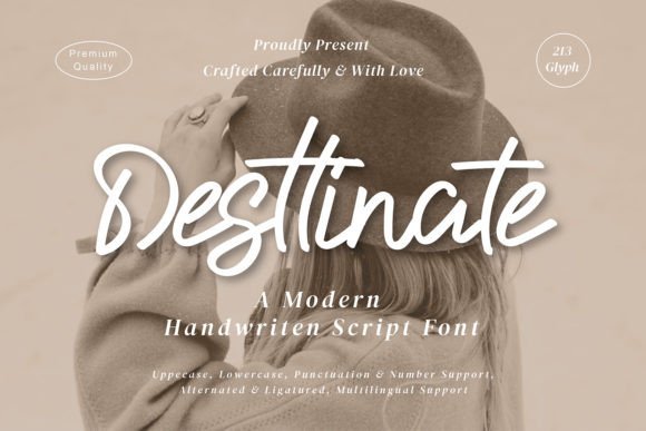 Desttinate Font Poster 1