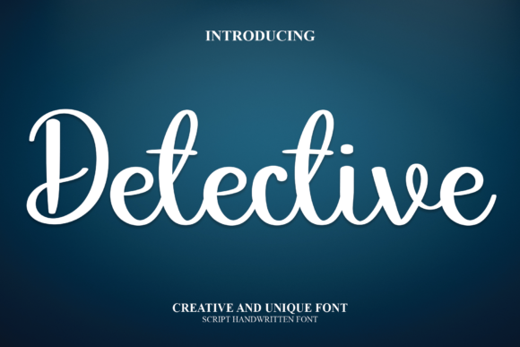 Detective Font Poster 1