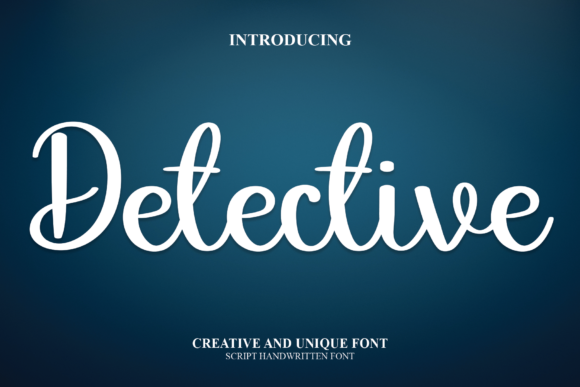 Detective Font Detective Font Poster 1