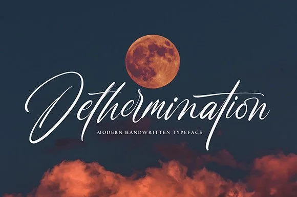 Dethermination Font Dethermination Font Poster 1
