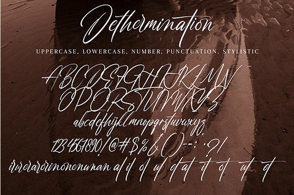 Dethermination Font Poster 9