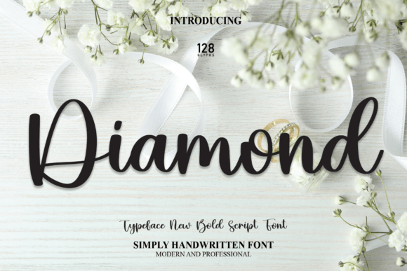 Diamond Font Poster 1