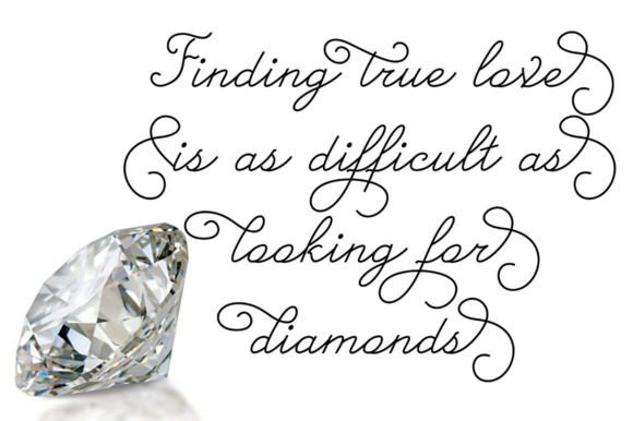 Diamond Font Poster 3