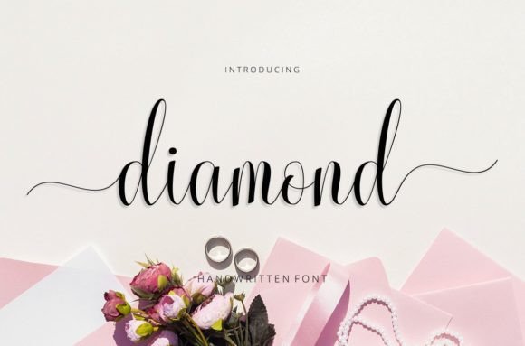 Diamond Font Poster 1