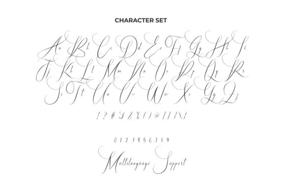 Diamond Flower Font Poster 3