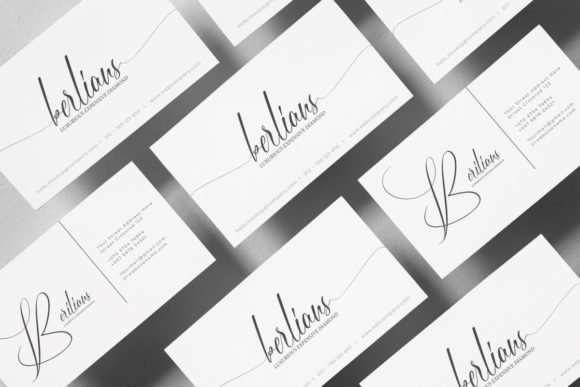 Diamond Flower Font Poster 4