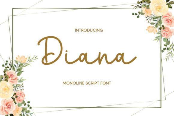 Diana Font Poster 1