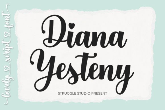 Diana Yesteny Font Poster 1