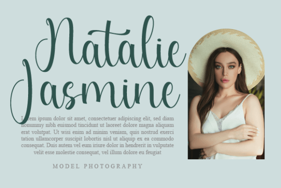 Diane Elizabet Font Poster 2