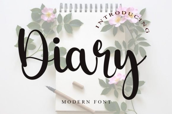 Diary Font Poster 1