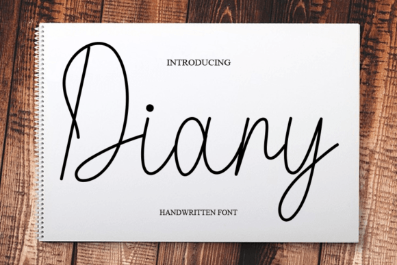 Diary Font Poster 1