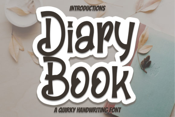 Diary Book Font Poster 1