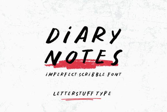 Diary Notes Font Poster 1