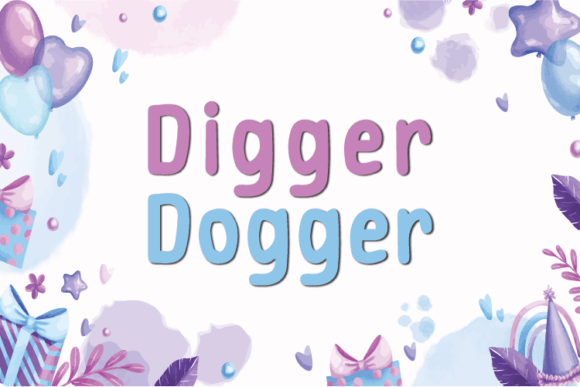 Digger Dogger Font Poster 1