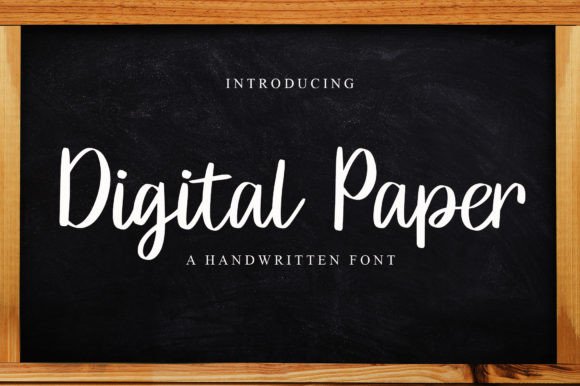 Digital Paper Font Poster 1