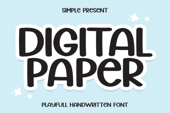 Digital Paper Font