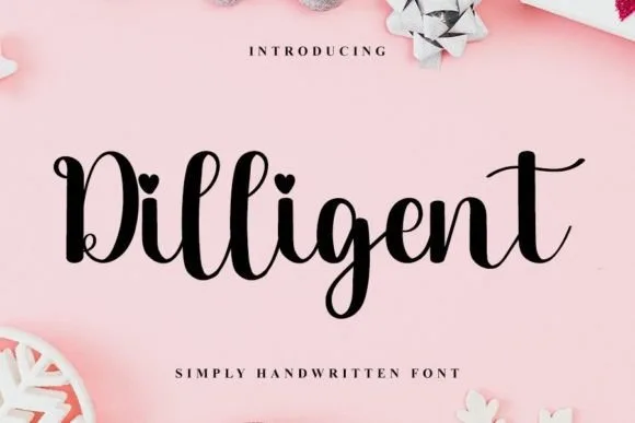 Dilligent Font Dilligent Font Poster 1