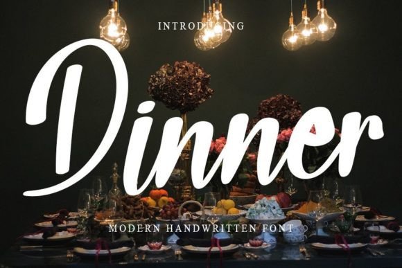 Dinner Font Poster 1