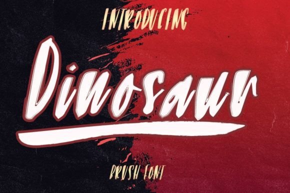 Dinosaur Font Poster 1