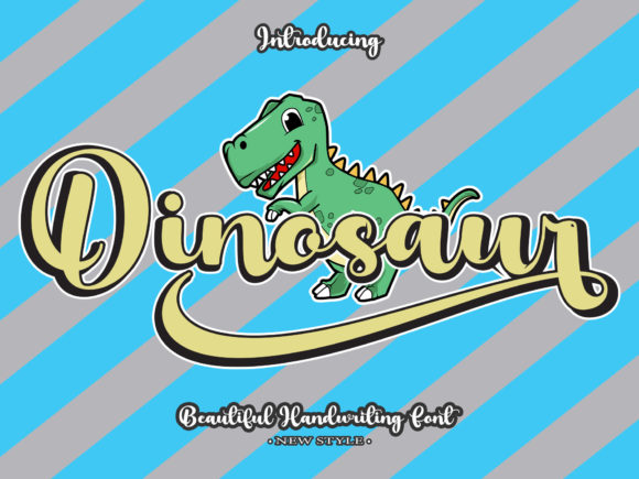Dinosaur Font Poster 1