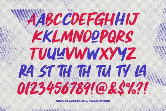 Dirty Claws Font Poster 9