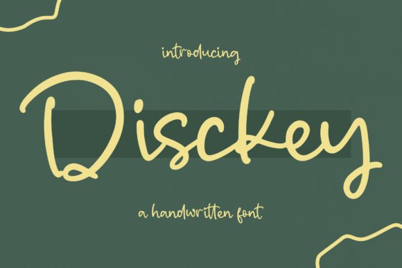 Disckey Font Poster 1