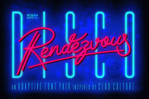 Disco Rendezvous Font Poster 1