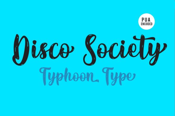 Disco Society Font Poster 2