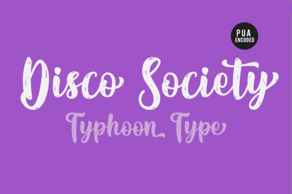 Disco Society Font Poster 3