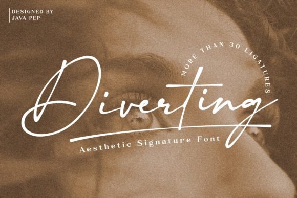 Diverting Font Poster 1