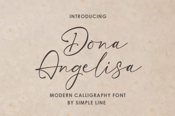 Dona Angelisa Font Poster 20