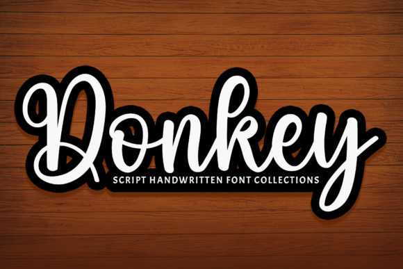 Donkey Font Poster 1