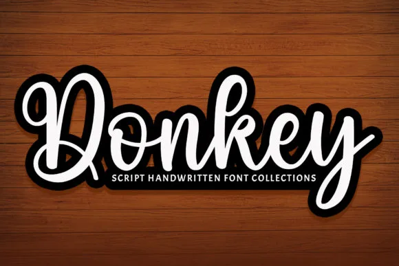 Donkey Font Donkey Font Poster 1
