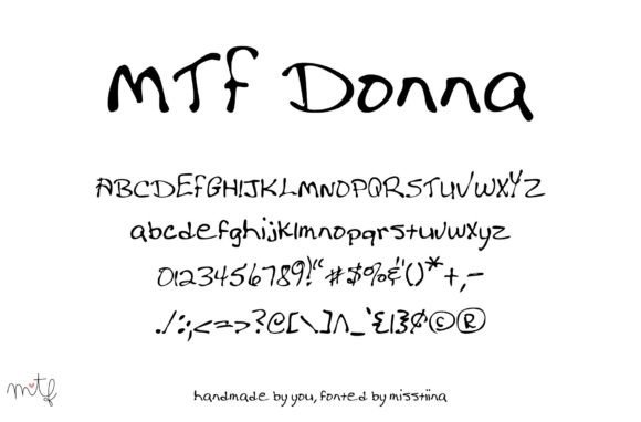 Donna Font Poster 1