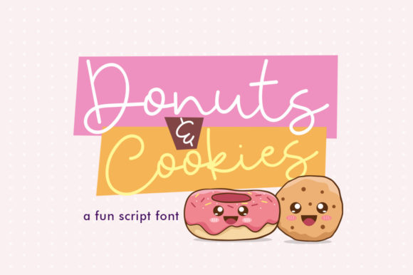 Donuts & Cookies Font Poster 1
