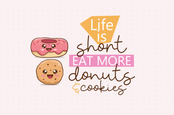 Donuts & Cookies Font Poster 2
