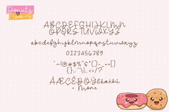 Donuts & Cookies Font Poster 4