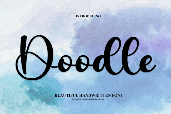 Doodle Font Poster 1