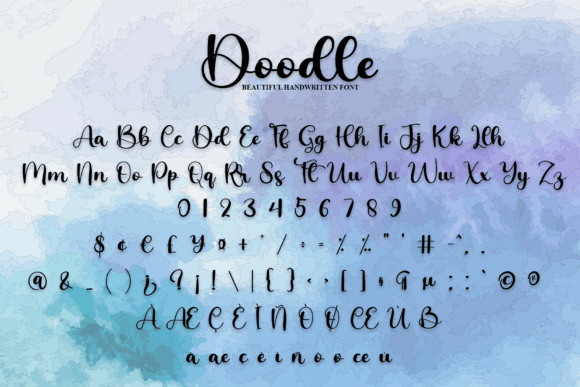 Doodle Font Poster 7