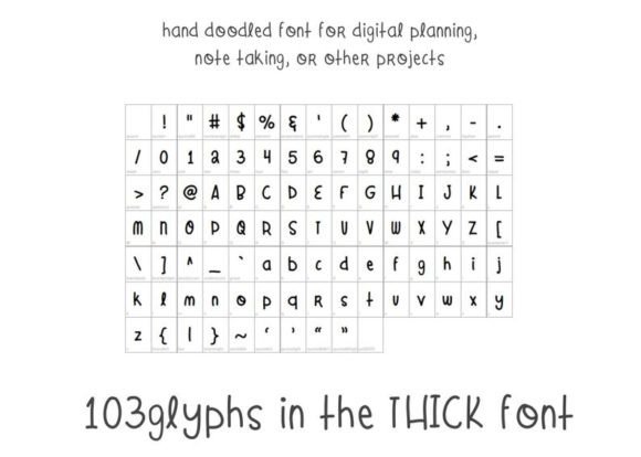 Doodle Board Font Poster 2