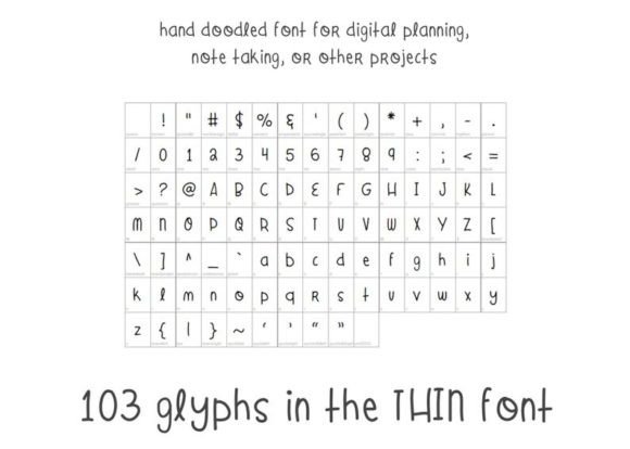 Doodle Board Font Poster 3