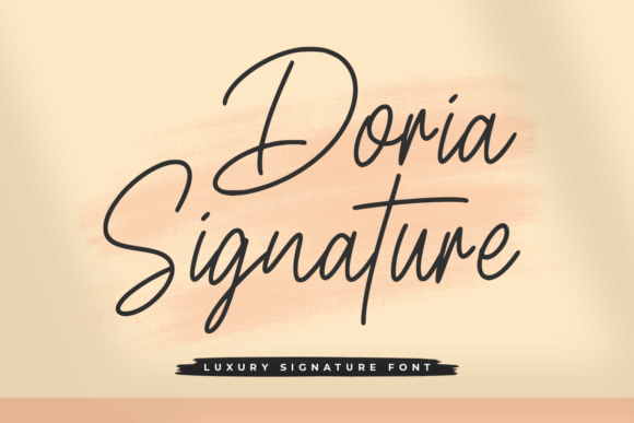 Doria Signature Font