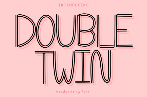 Double Twin Style Font Poster 1